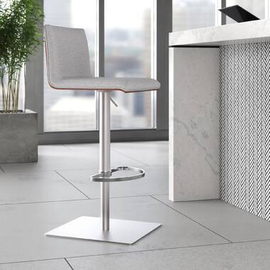 Brushed nickel discount swivel bar stools